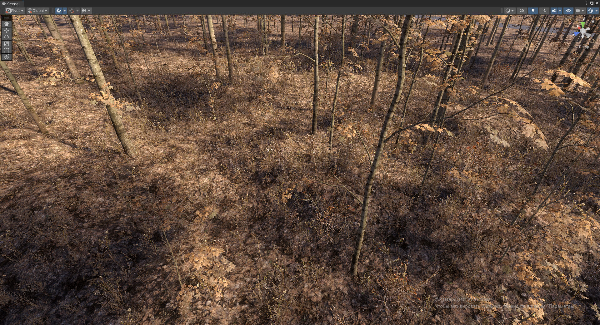 Autumn Forest  Game Trees  Low-poly 3D model_3