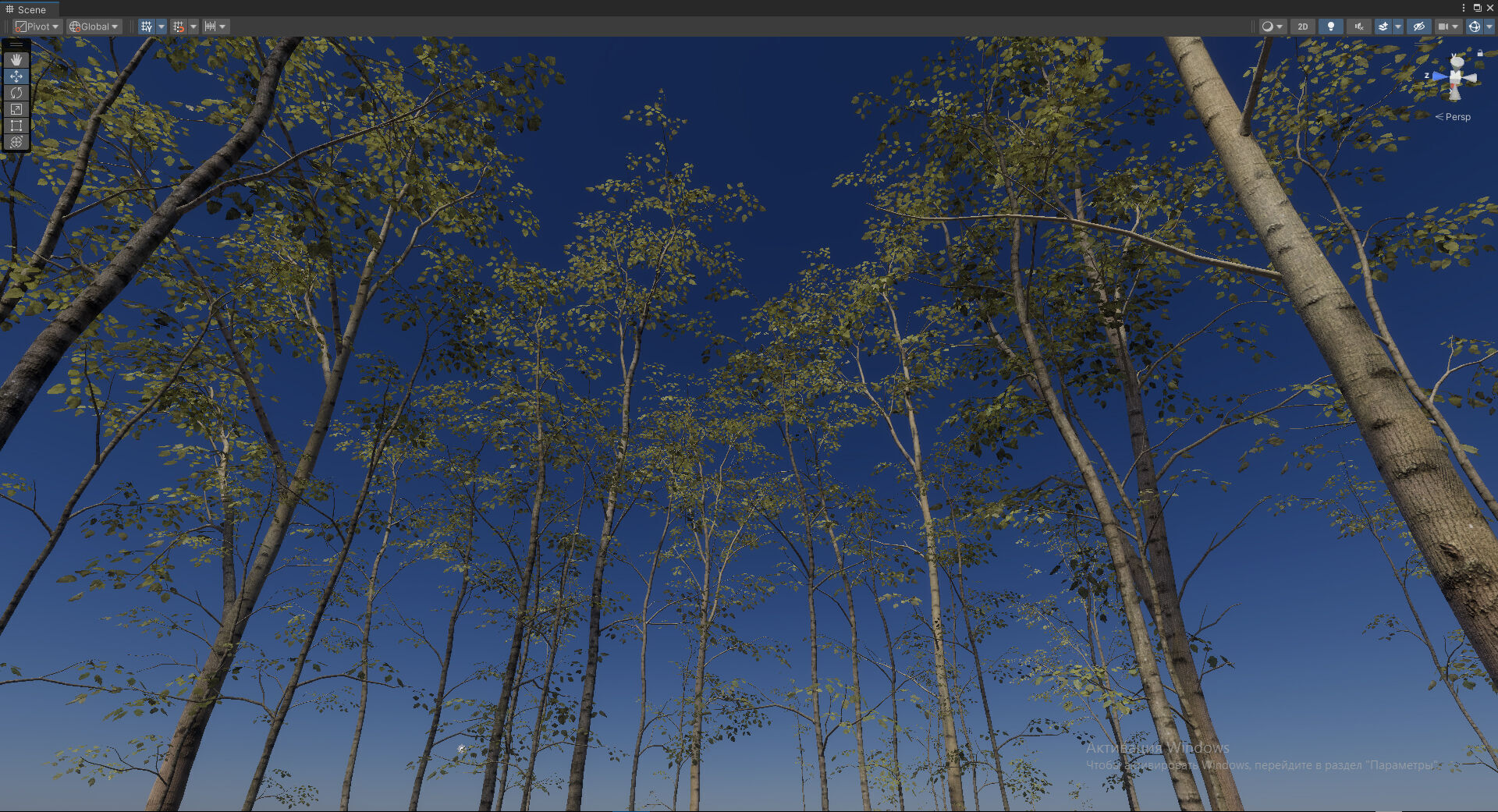 Autumn Forest  Game Trees  Low-poly 3D model_15