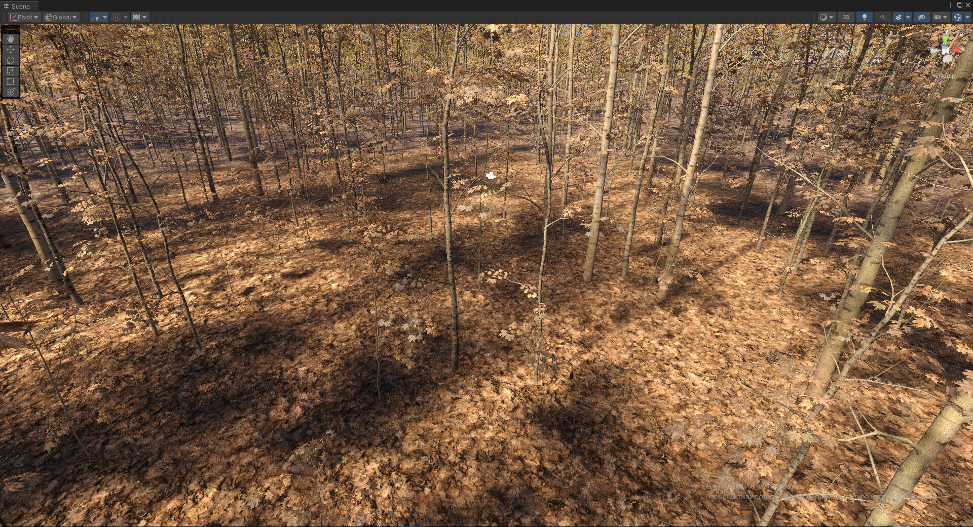 Autumn Forest  Game Trees  Low-poly 3D model_6