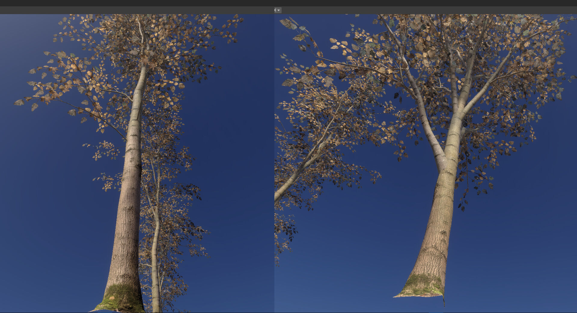 Autumn Forest  Game Trees  Low-poly 3D model_11