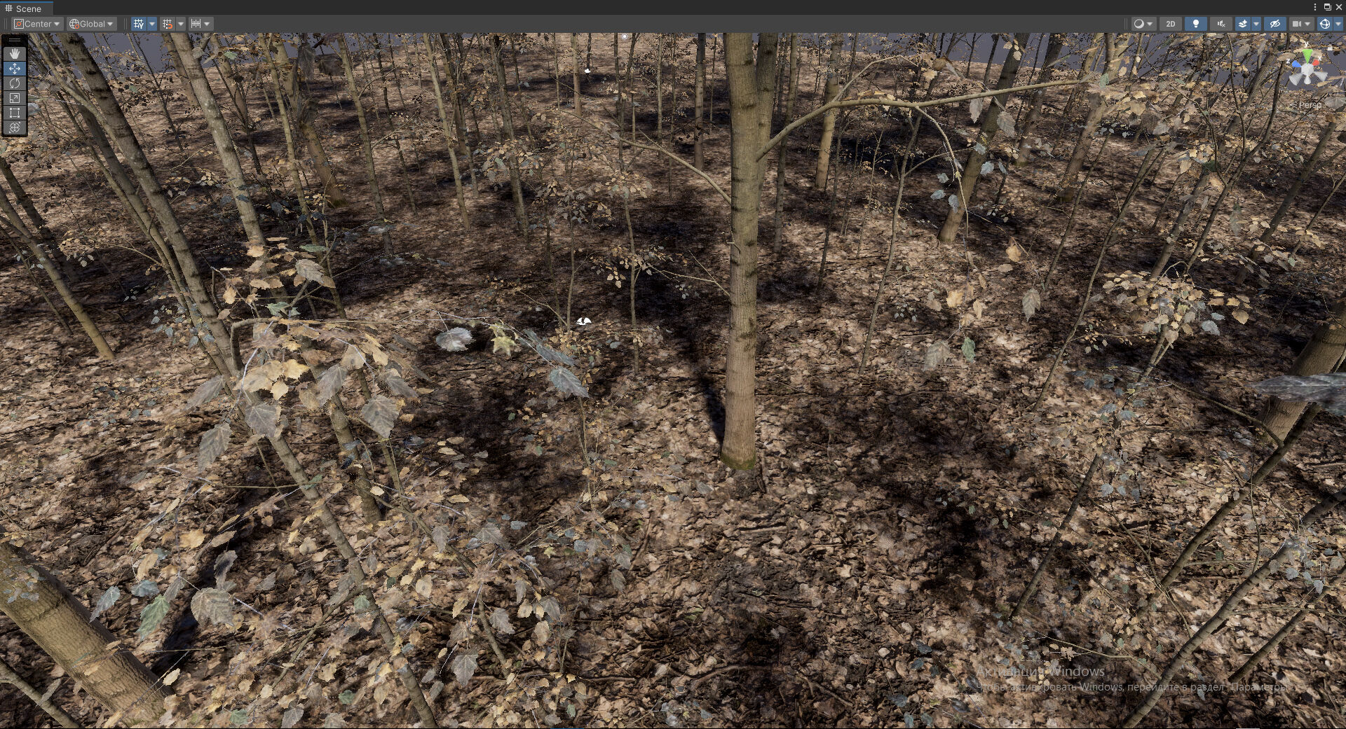 Autumn Forest  Game Trees  Low-poly 3D model_5