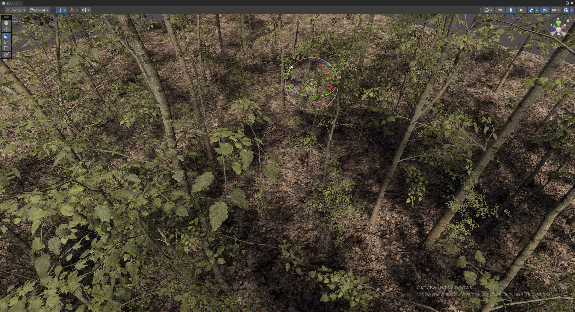 Autumn Forest  Game Trees  Low-poly 3D model_10