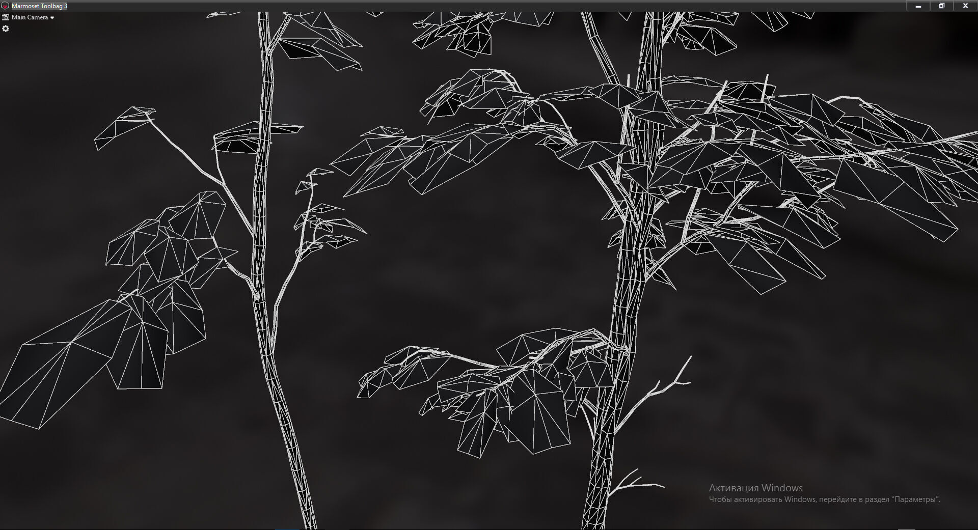 Autumn Forest  Game Trees  Low-poly 3D model_19