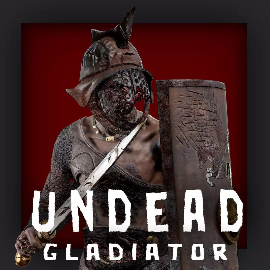 GLADIATOR MURMILLO UNDEAD3 Low-poly 3D model_0