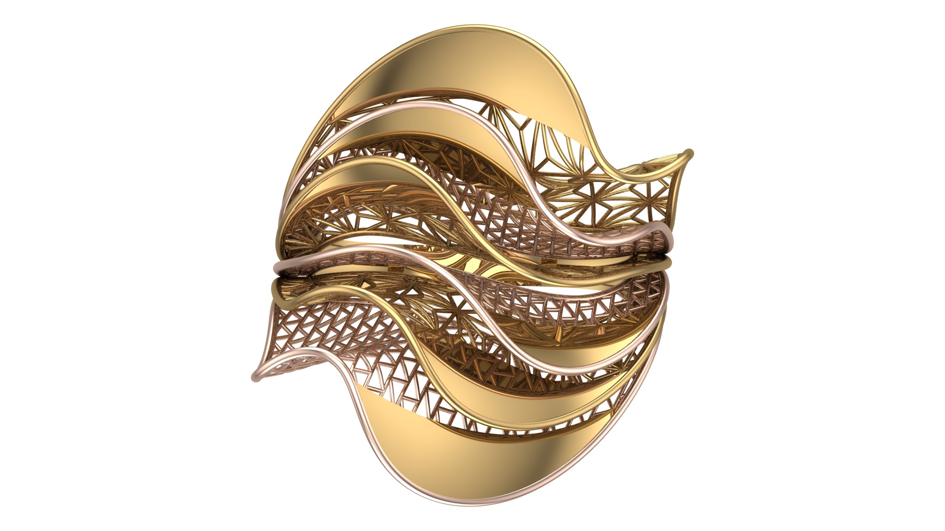 SEA WAVE RING COLLECTION-RA10- 3D print model_1