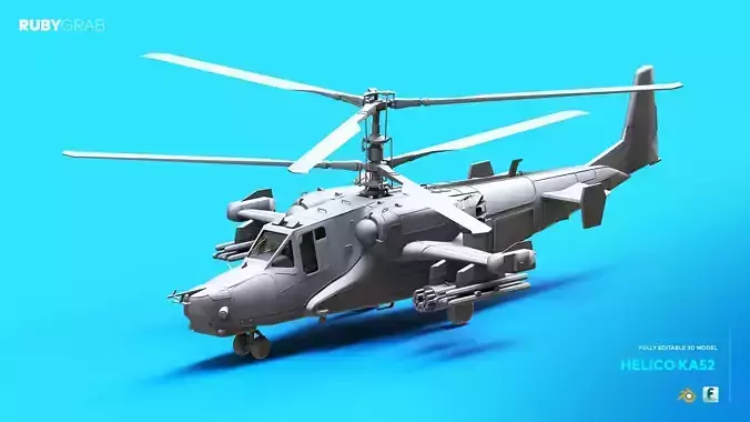 Helico KA52 3D model