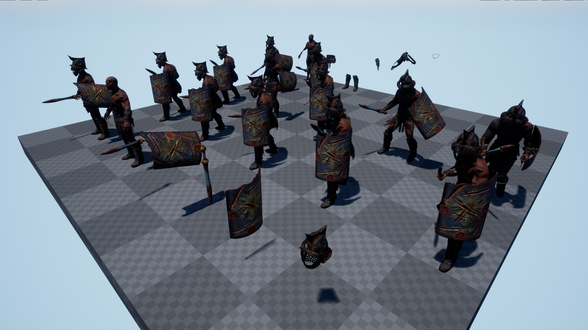 GLADIATOR MURMILLO UNDEAD4 Low-poly 3D model_15