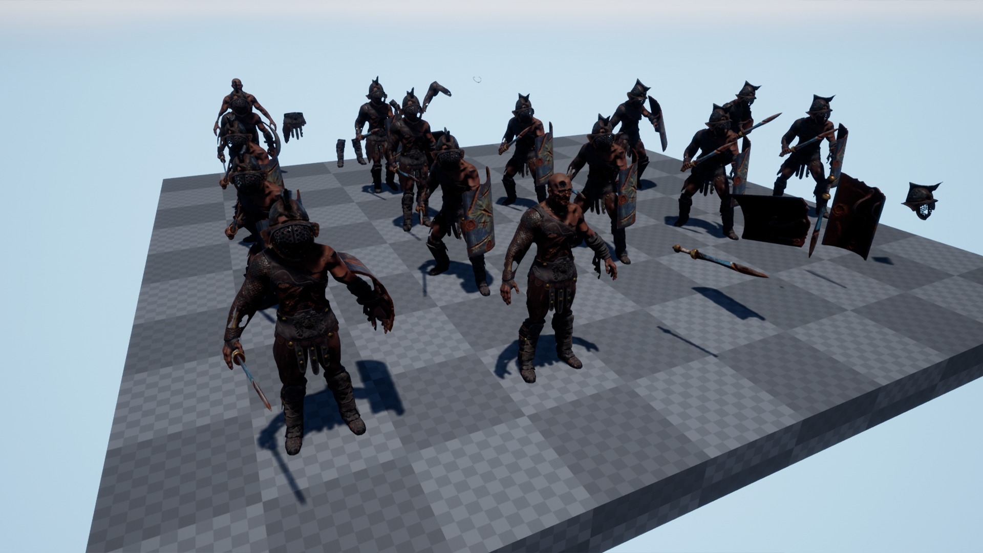 GLADIATOR MURMILLO UNDEAD4 Low-poly 3D model_14