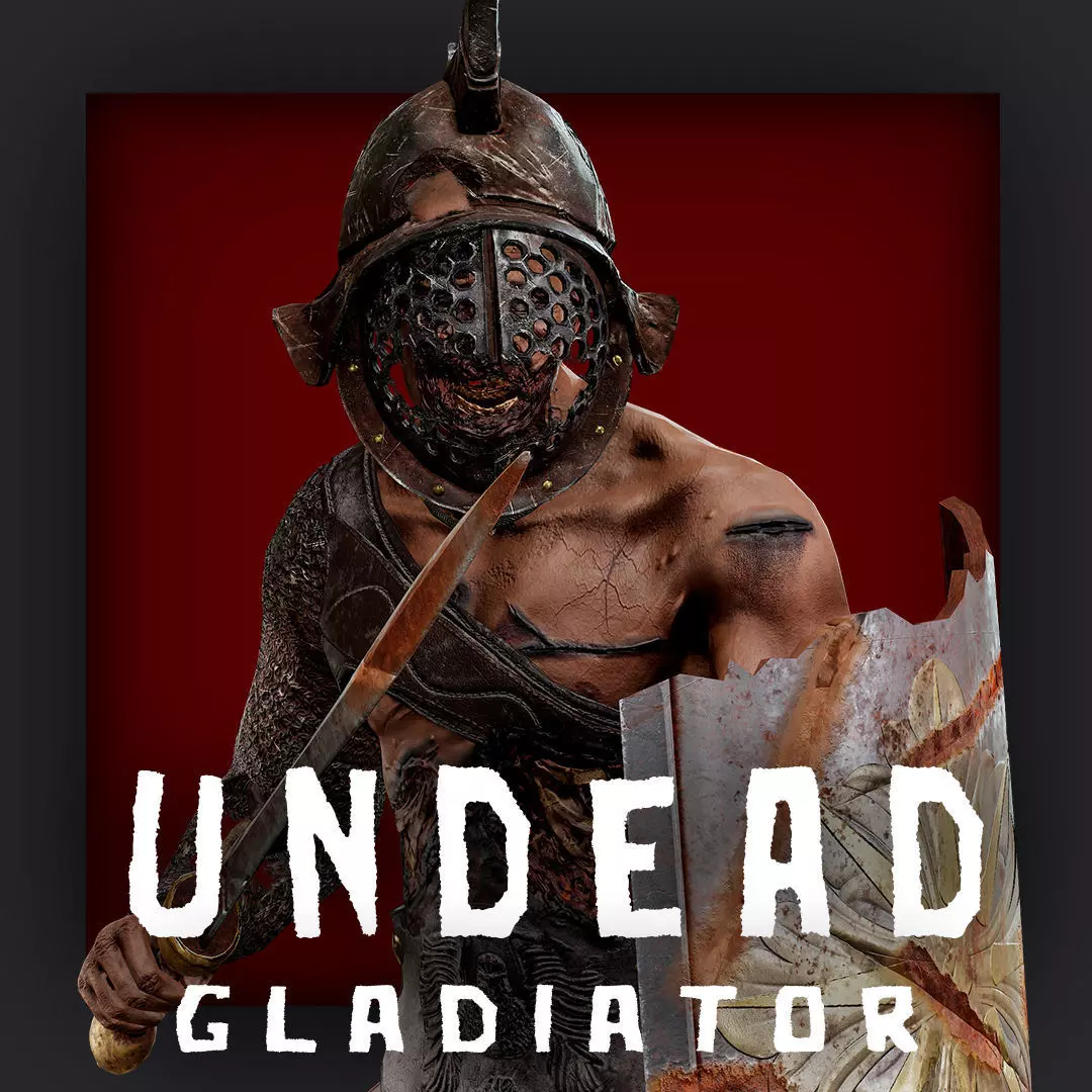 GLADIATOR MURMILLO UNDEAD4 Low-poly 3D model_0