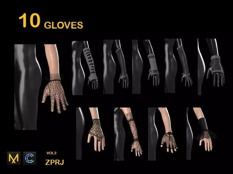 10 GOLVES 3D model_0