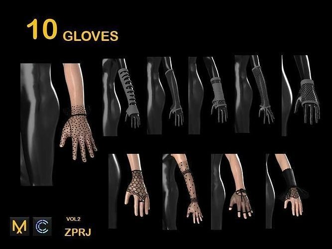 10 GOLVES 3D model