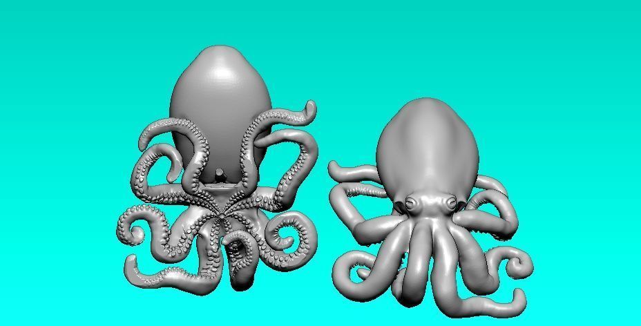 Big Octopus model - 3D print 3D print model_1