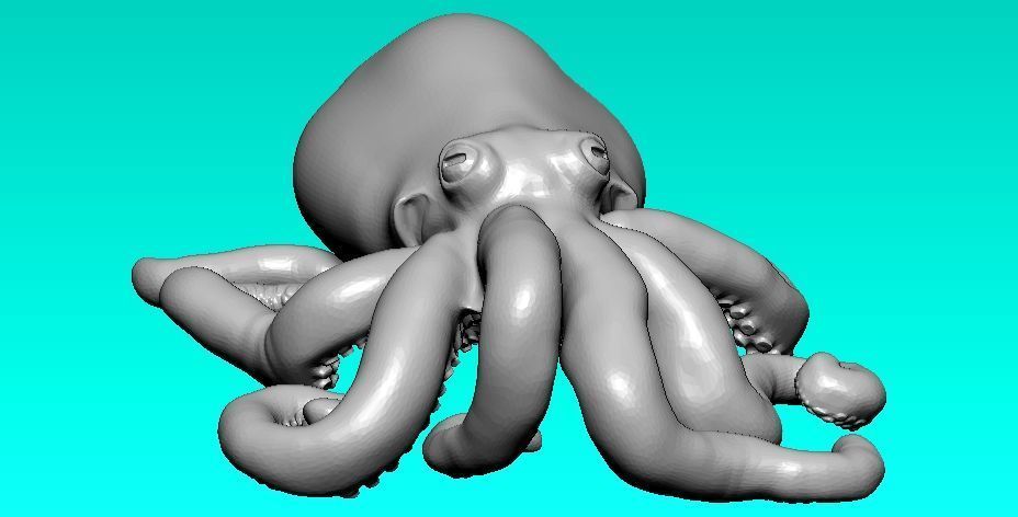 Big Octopus model - 3D print 3D print model_2