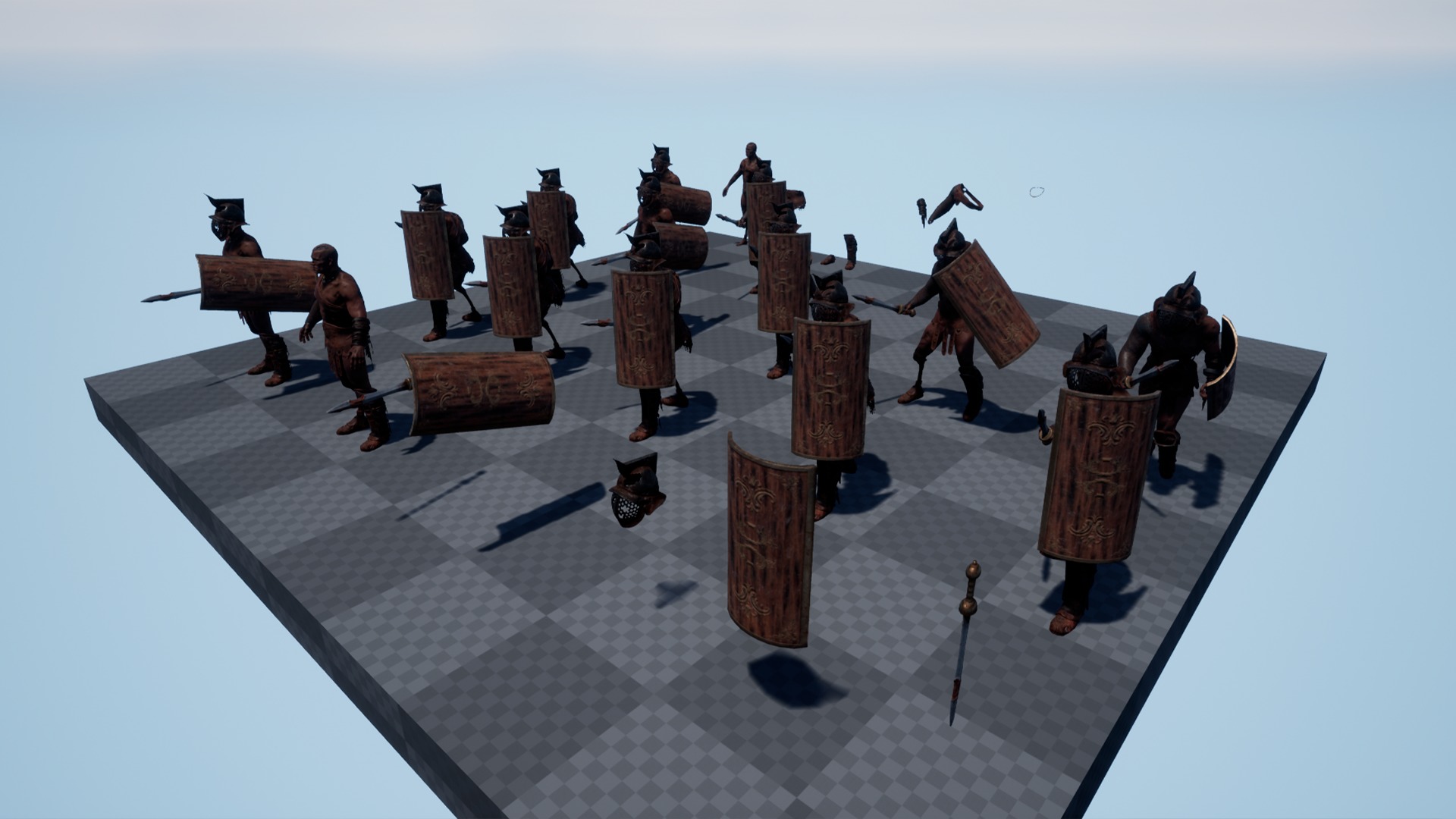 GLADIATOR MURMILLO UNDEAD5 Low-poly 3D model_21