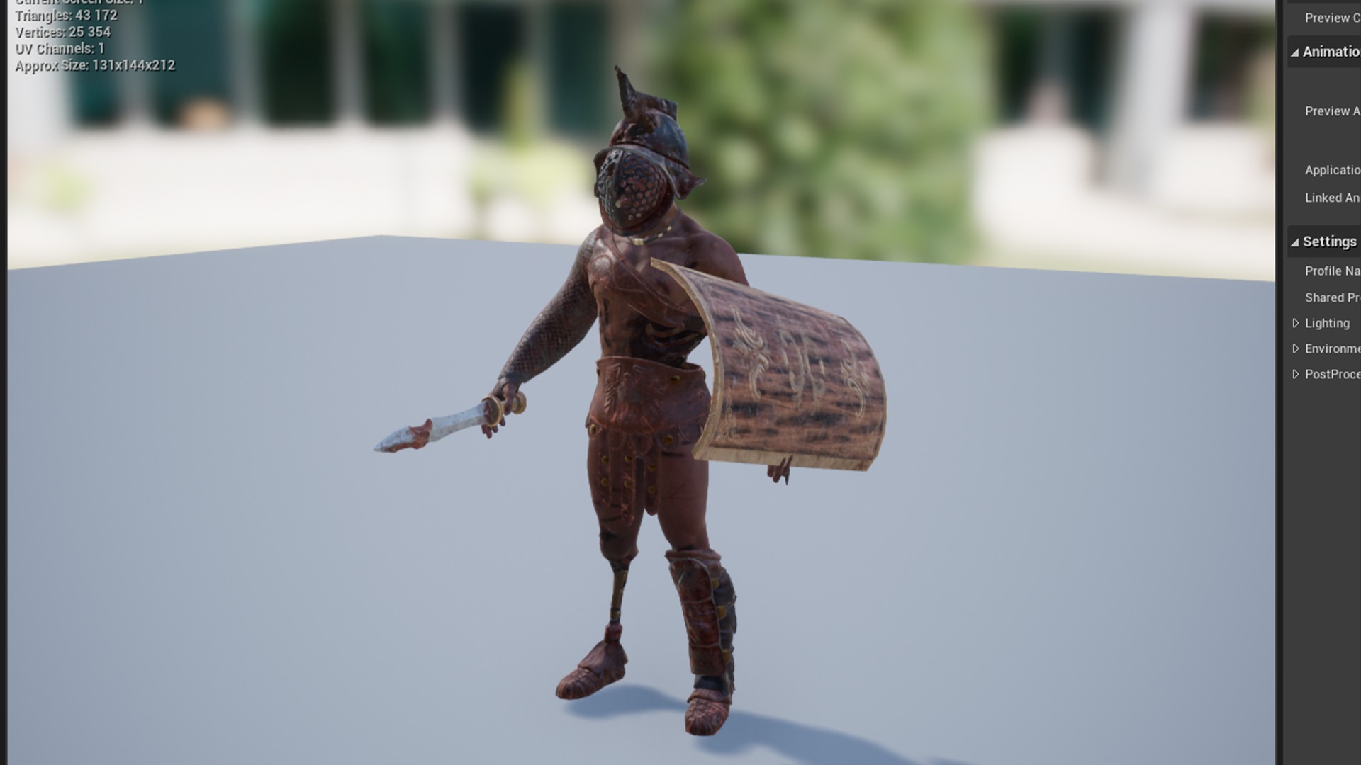GLADIATOR MURMILLO UNDEAD5 Low-poly 3D model_16