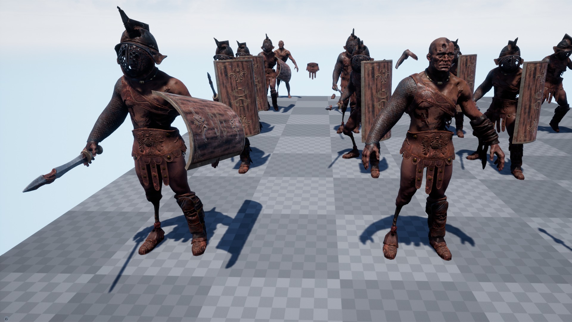 GLADIATOR MURMILLO UNDEAD5 Low-poly 3D model_14