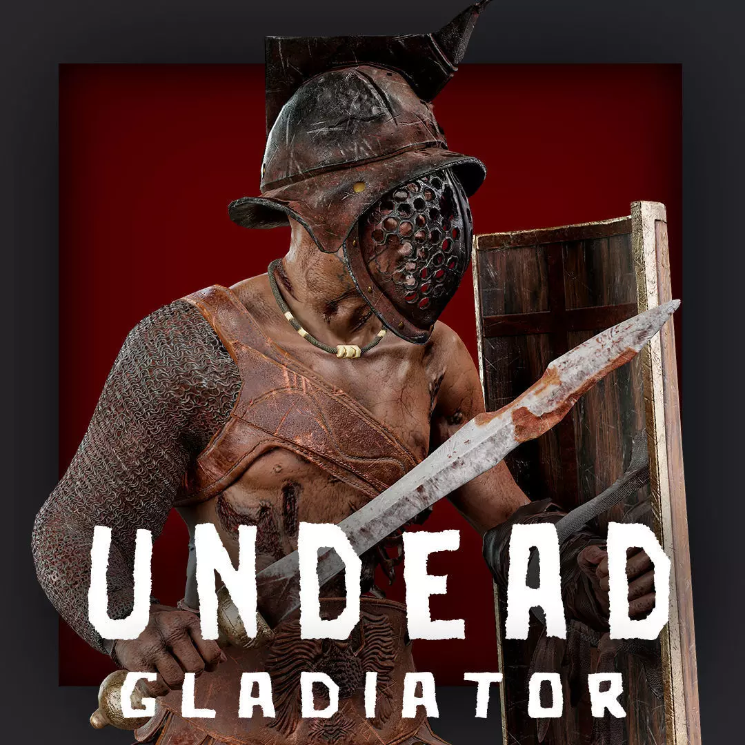 GLADIATOR MURMILLO UNDEAD5 Low-poly 3D model_0