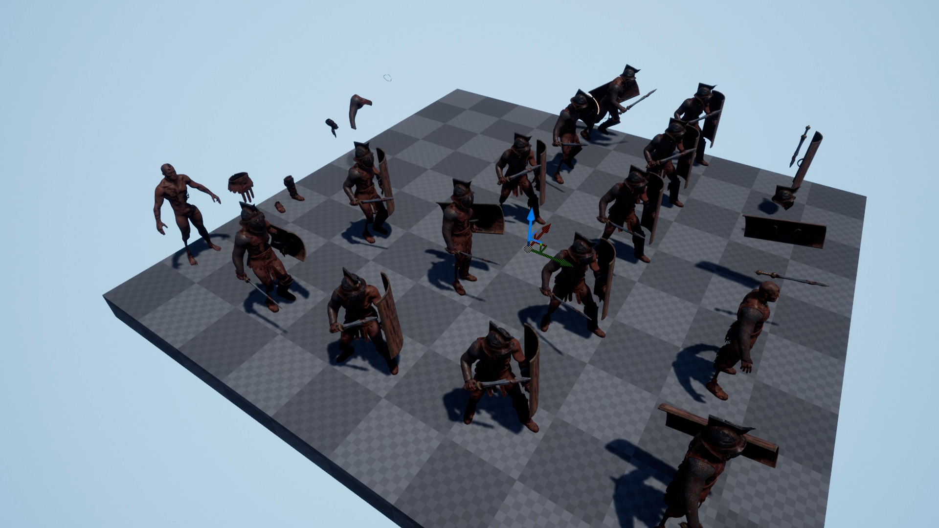 GLADIATOR MURMILLO UNDEAD5 Low-poly 3D model_19