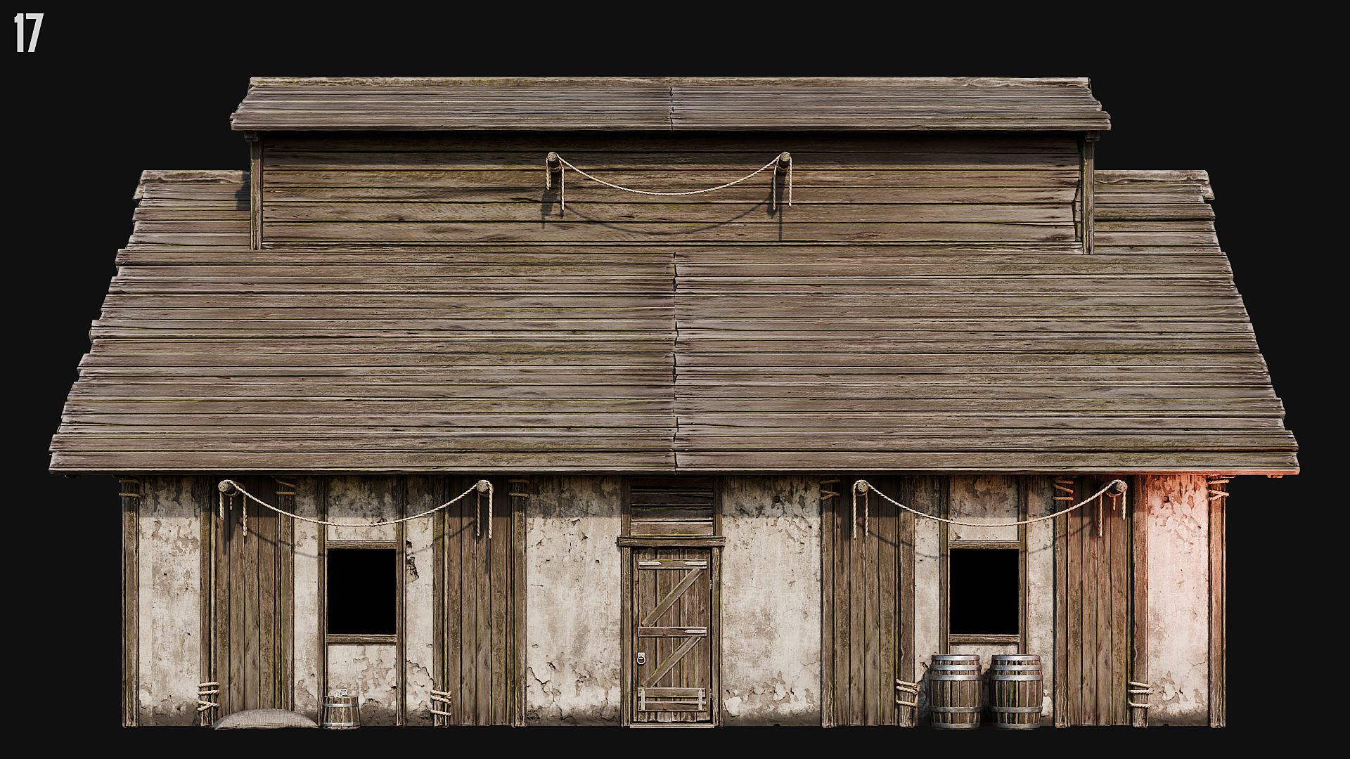 MEDIEVAL 02 with INTERIORS 4K Low-poly 3D model_57