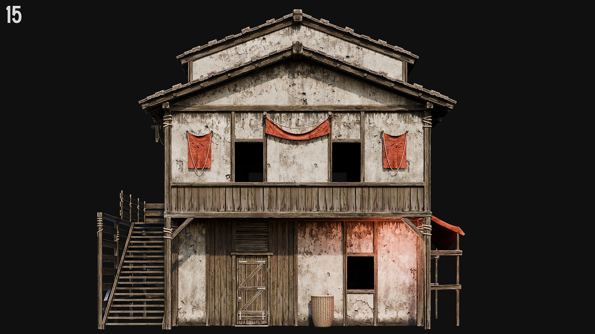 MEDIEVAL 02 with INTERIORS 4K Low-poly 3D model_51