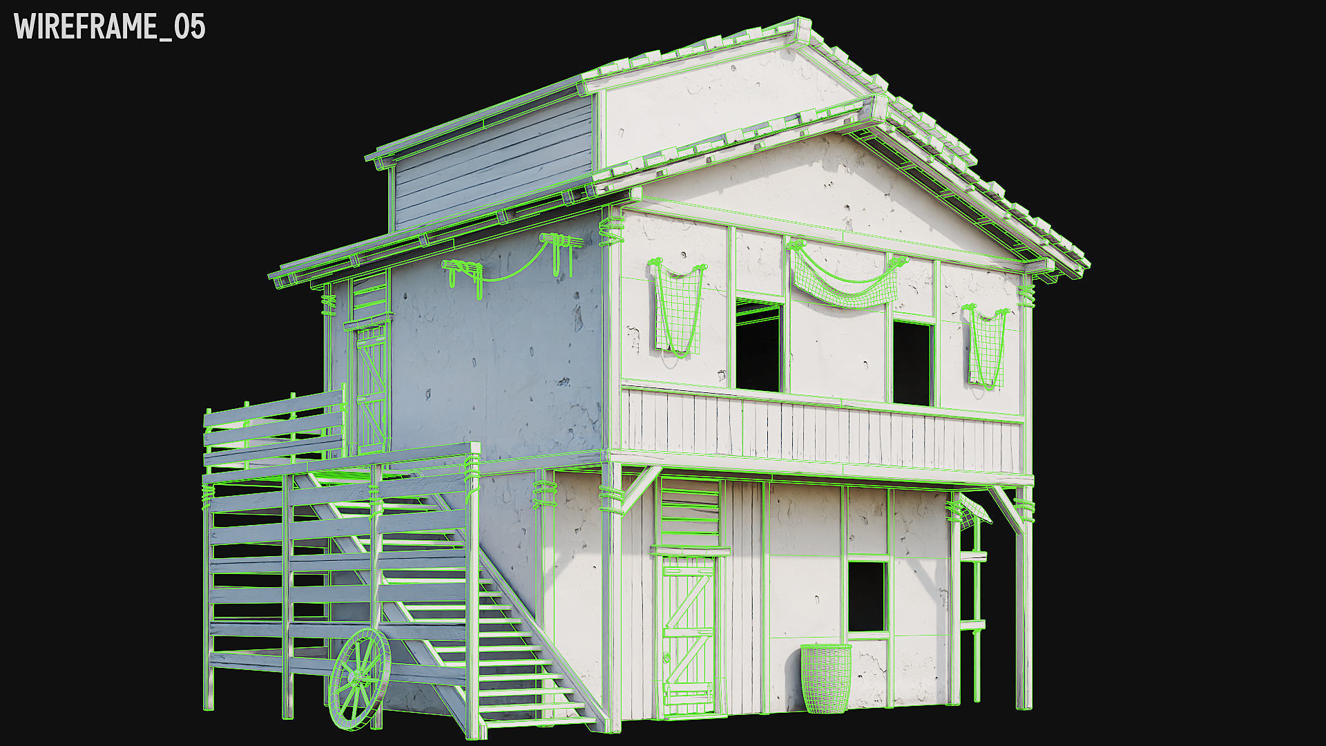 MEDIEVAL 02 with INTERIORS 4K Low-poly 3D model_77