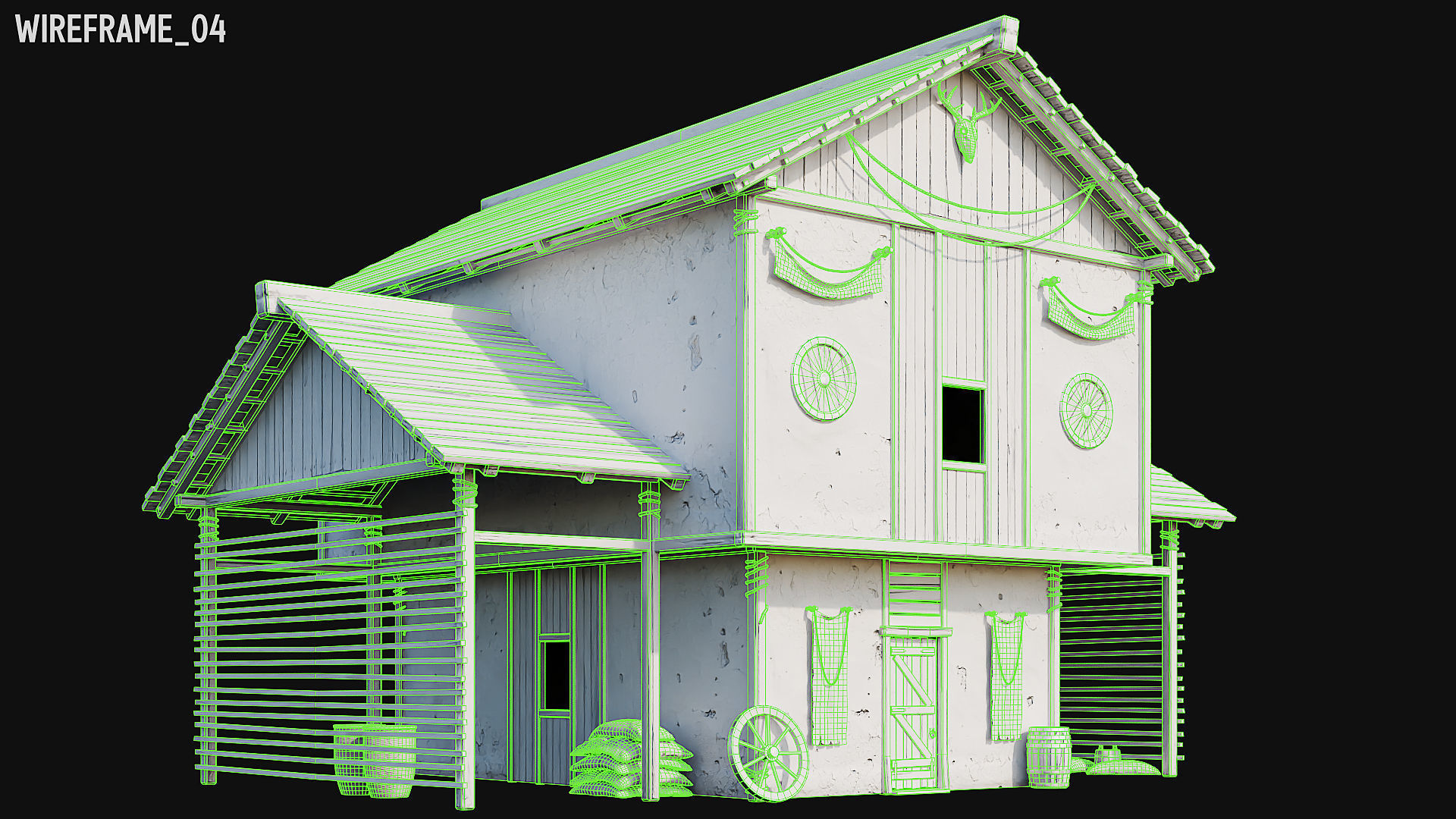 MEDIEVAL 02 with INTERIORS 4K Low-poly 3D model_76