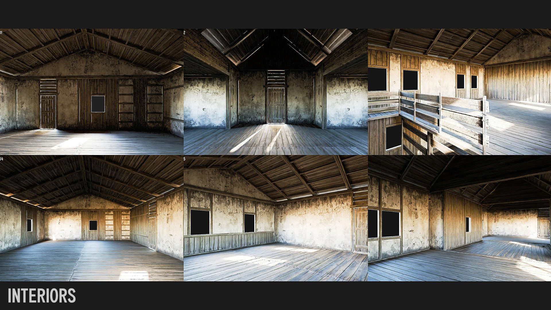 MEDIEVAL 02 with INTERIORS 4K Low-poly 3D model_6