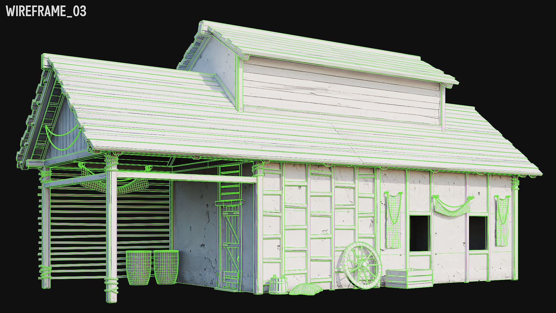 MEDIEVAL 02 with INTERIORS 4K Low-poly 3D model_75