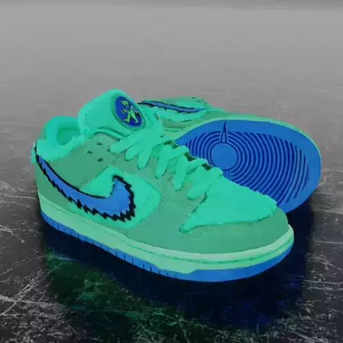 GRATEFUL DEAD X NIKE AIR JORDAN SB DUNK LOW ONE 3D SHOES