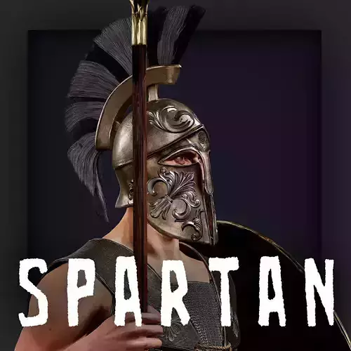 SPARTAN HR2 Low-poly 3D model