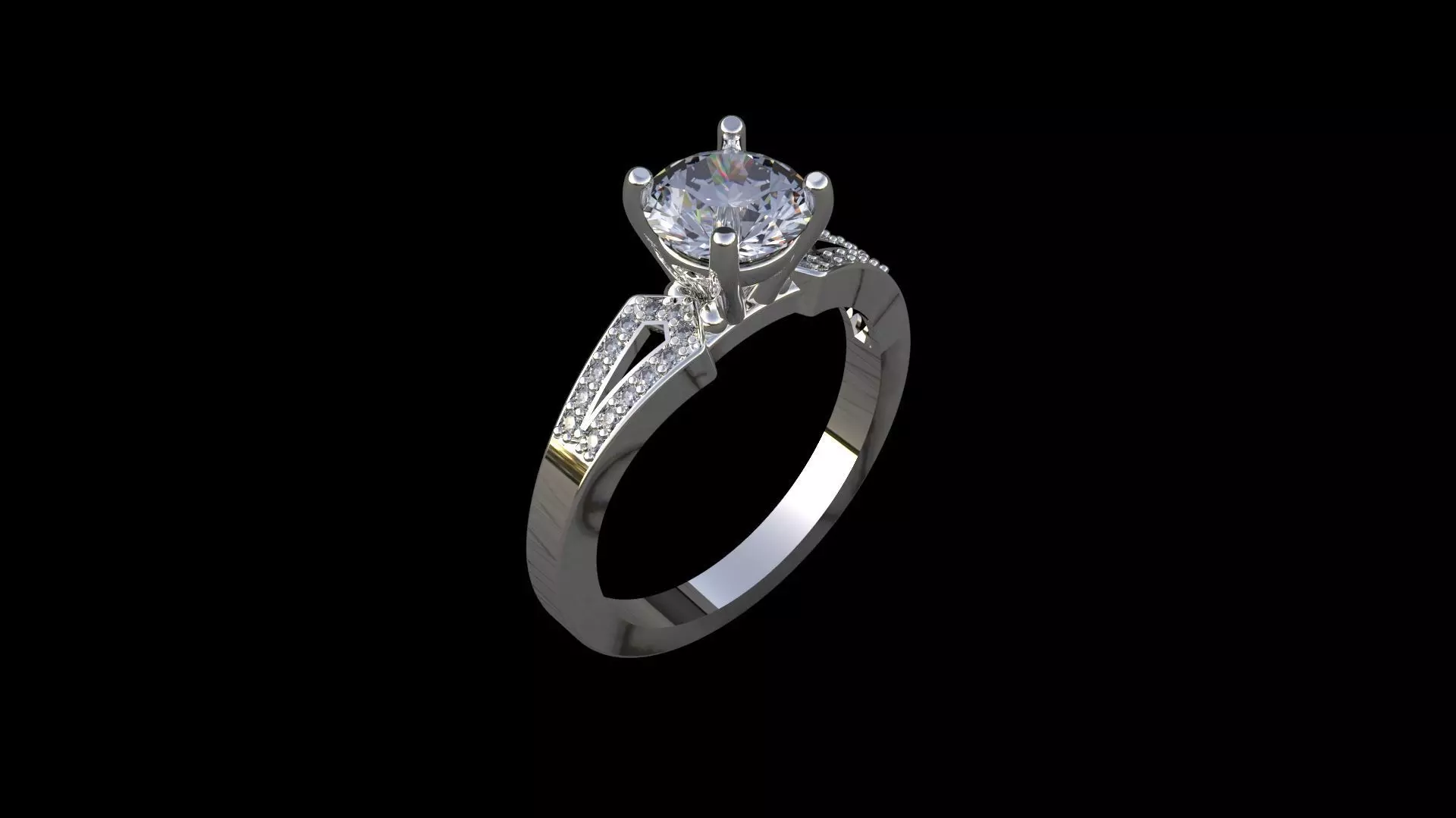 solitaire ring for women Free 3D print model