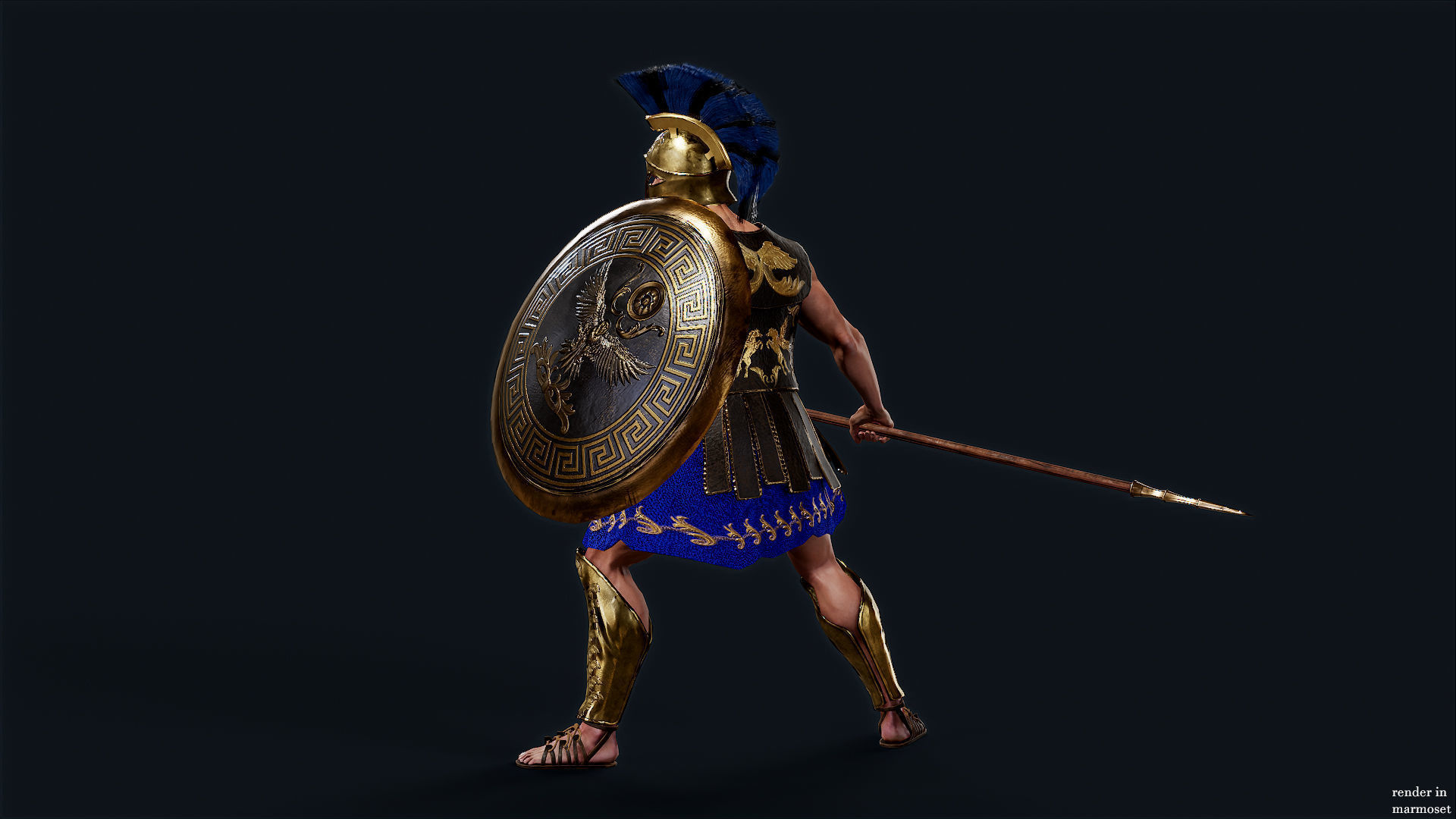 SPARTAN HR3 Low-poly 3D model_5