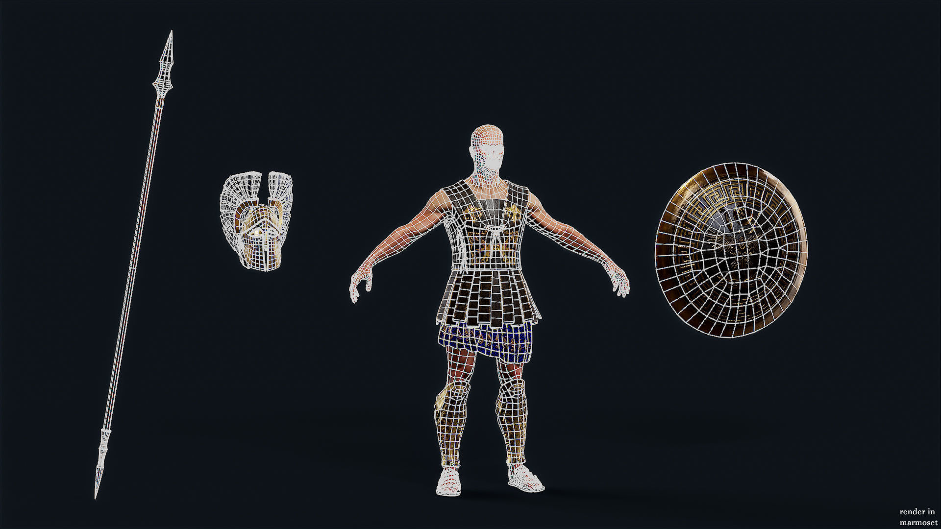 SPARTAN HR3 Low-poly 3D model_13