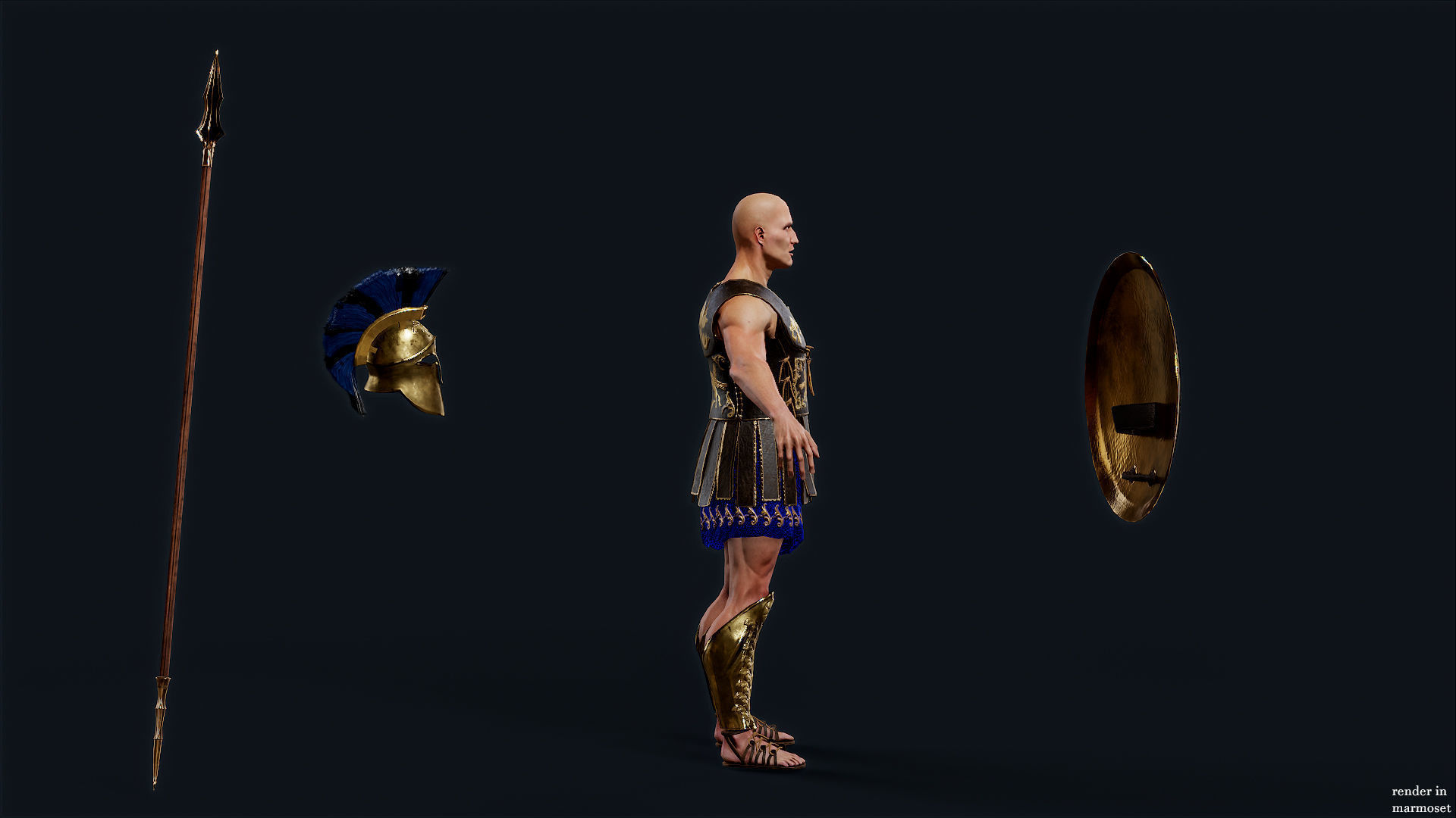 SPARTAN HR3 Low-poly 3D model_7