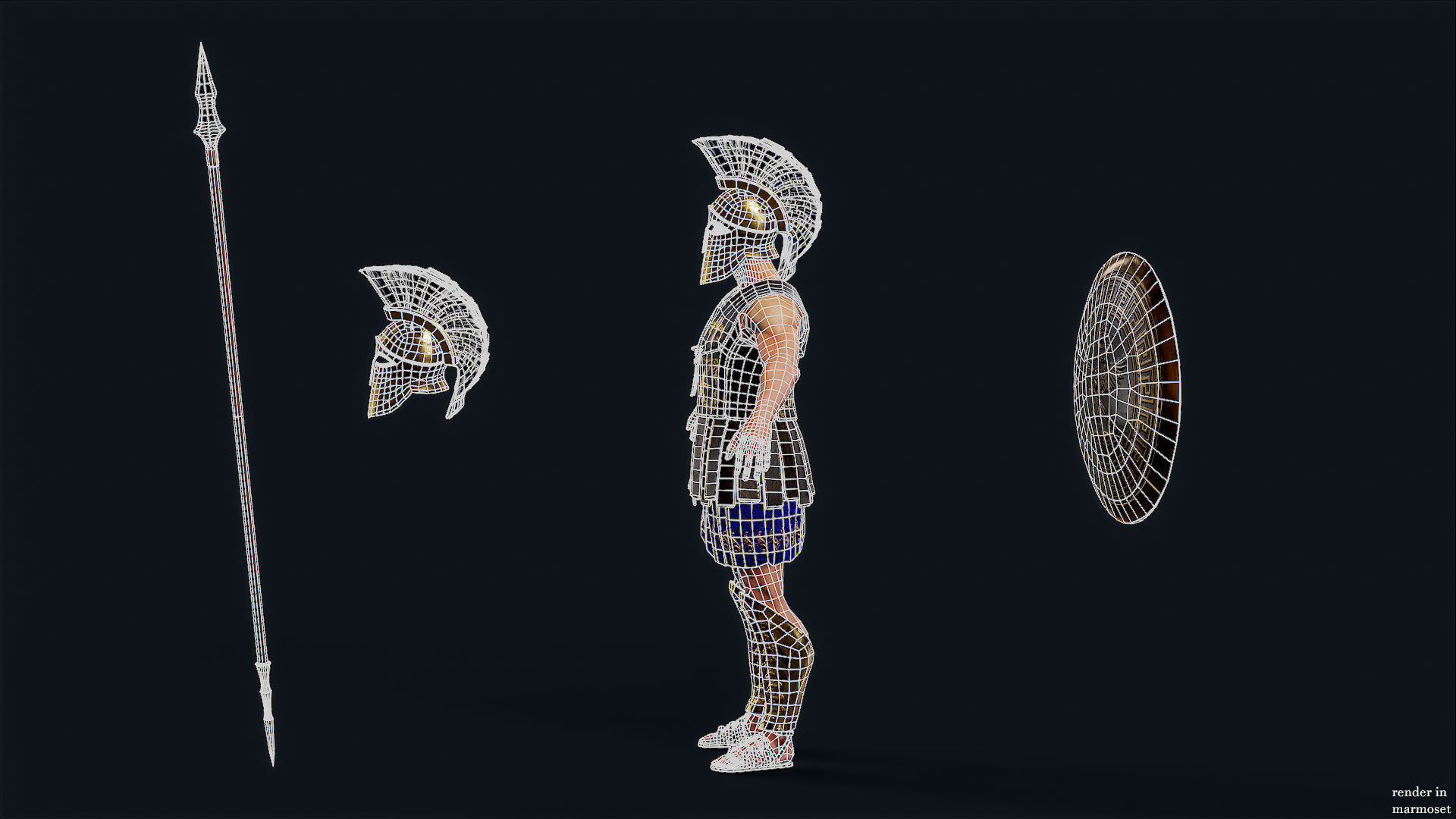 SPARTAN HR3 Low-poly 3D model_10