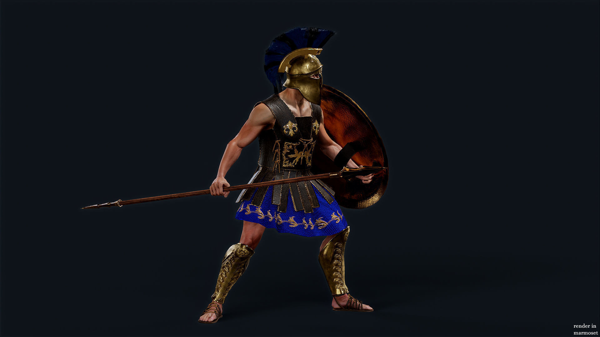 SPARTAN HR3 Low-poly 3D model_4