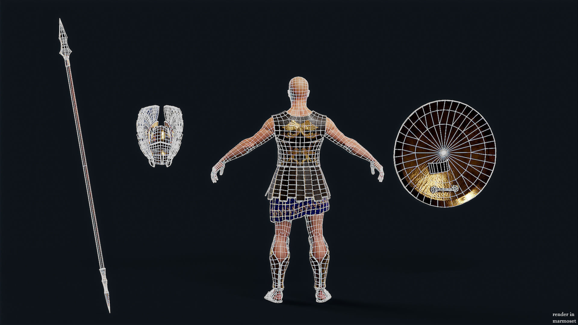 SPARTAN HR3 Low-poly 3D model_11