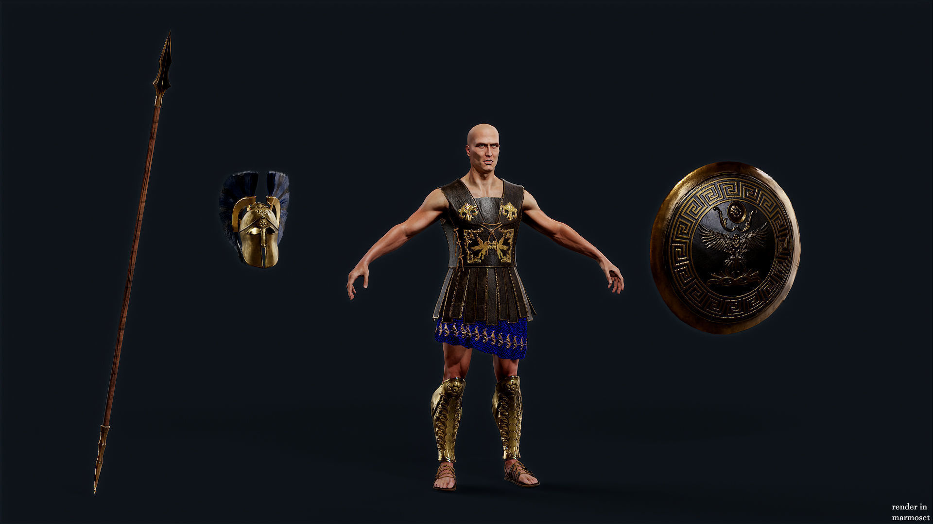 SPARTAN HR3 Low-poly 3D model_6