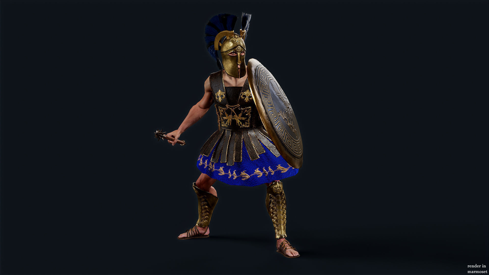 SPARTAN HR3 Low-poly 3D model_3