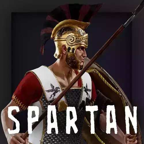 SPARTAN PP1 Low-poly 3D model