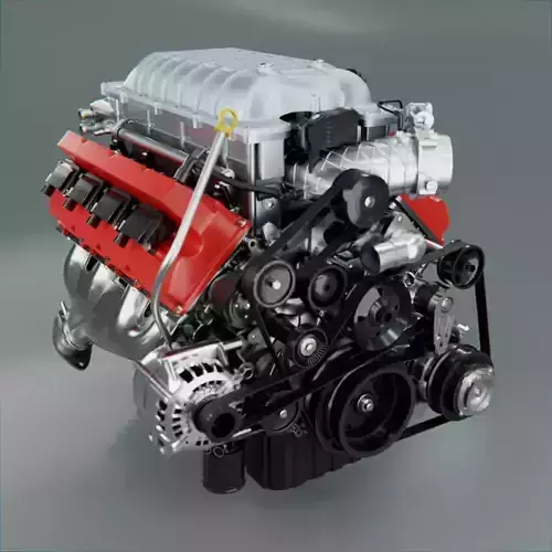  HEMI V8 Demon Supercharged Engine 3D model