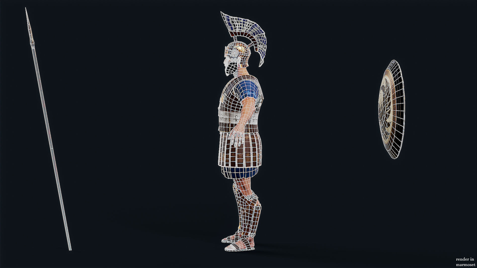 SPARTAN PP2 Low-poly 3D model_12