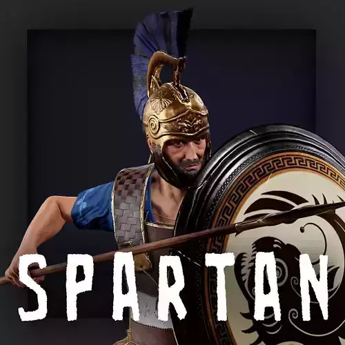 SPARTAN PP2 Low-poly 3D model