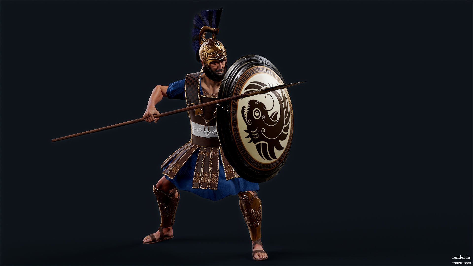 SPARTAN PP2 Low-poly 3D model_3