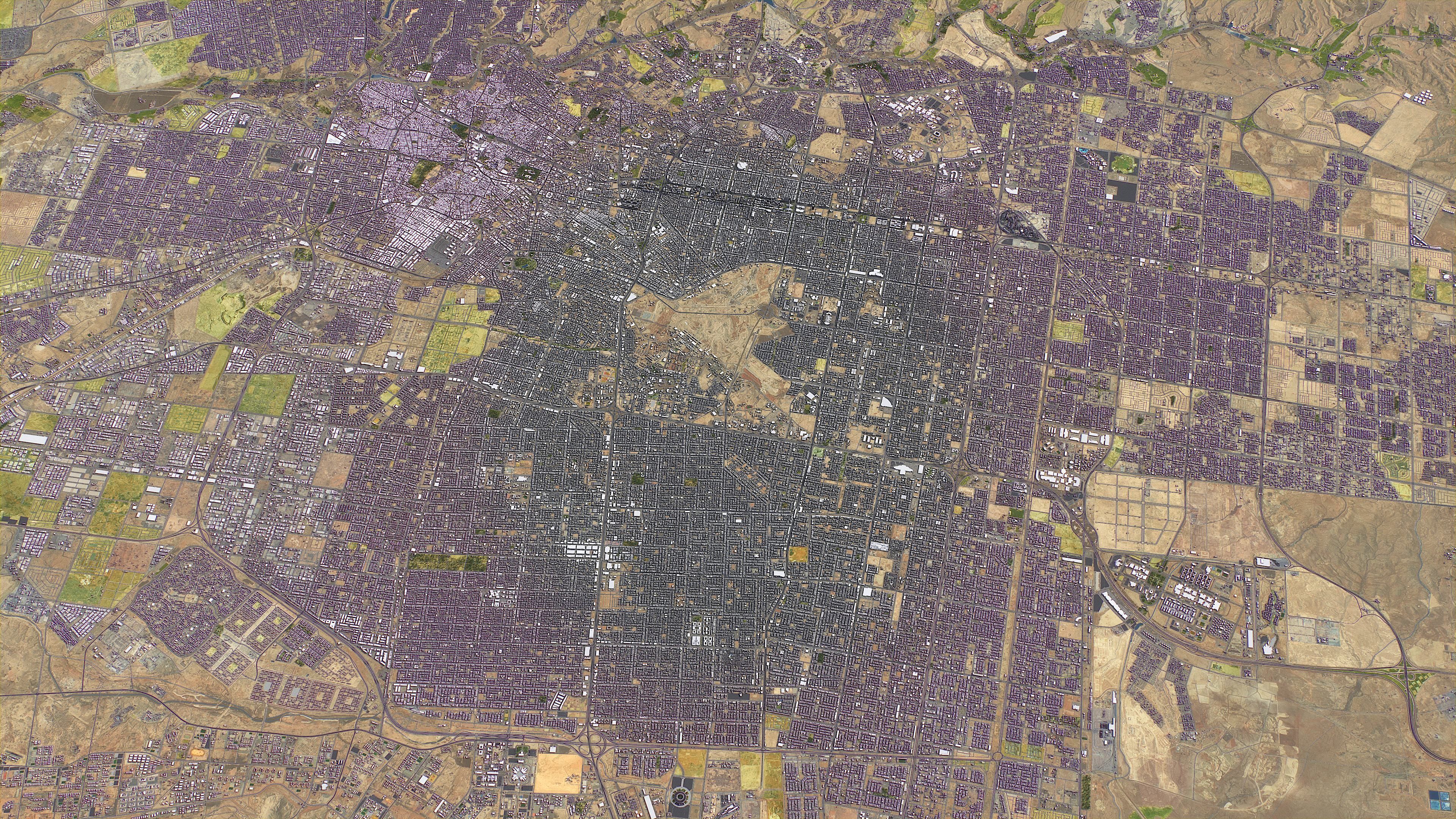 Riyadh - 3D City Topography Terrain 3D Model Collection_17