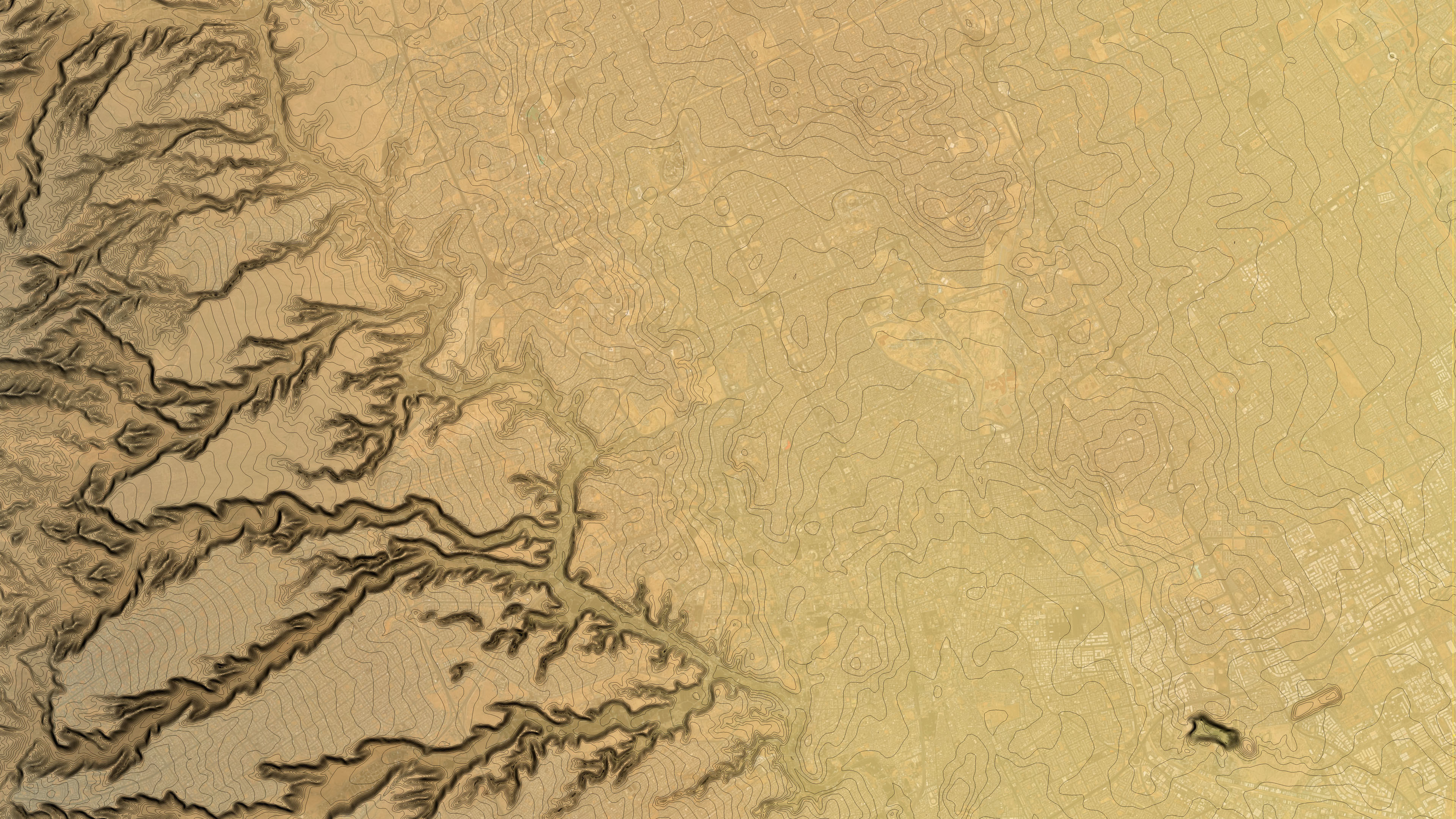Riyadh - 3D City Topography Terrain 3D Model Collection_4