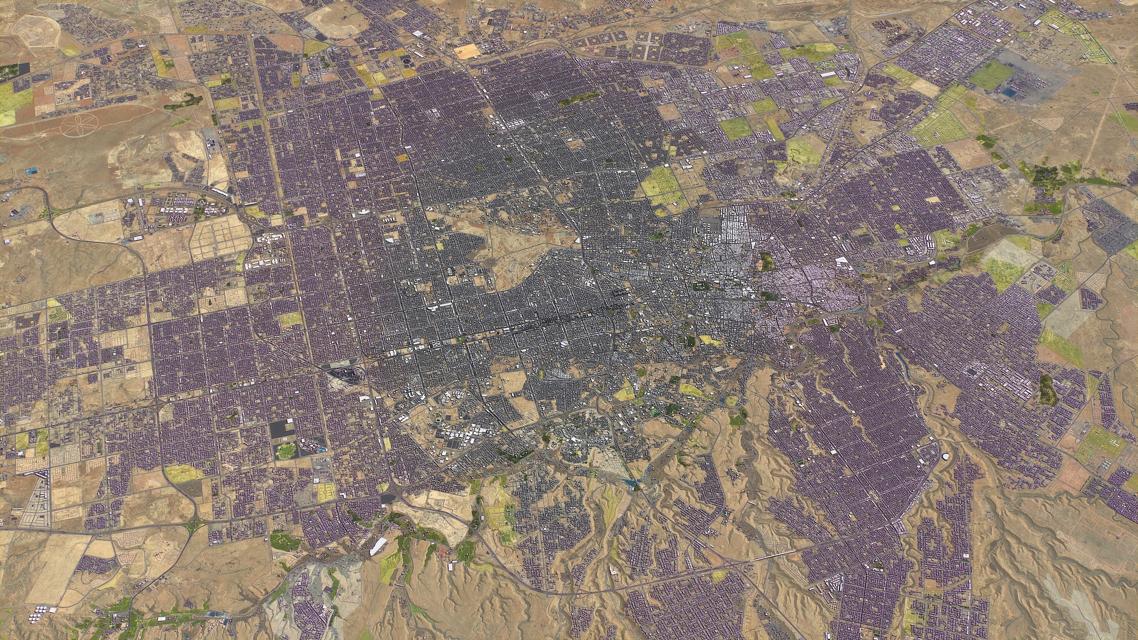 Riyadh - 3D City Topography Terrain 3D Model Collection_13