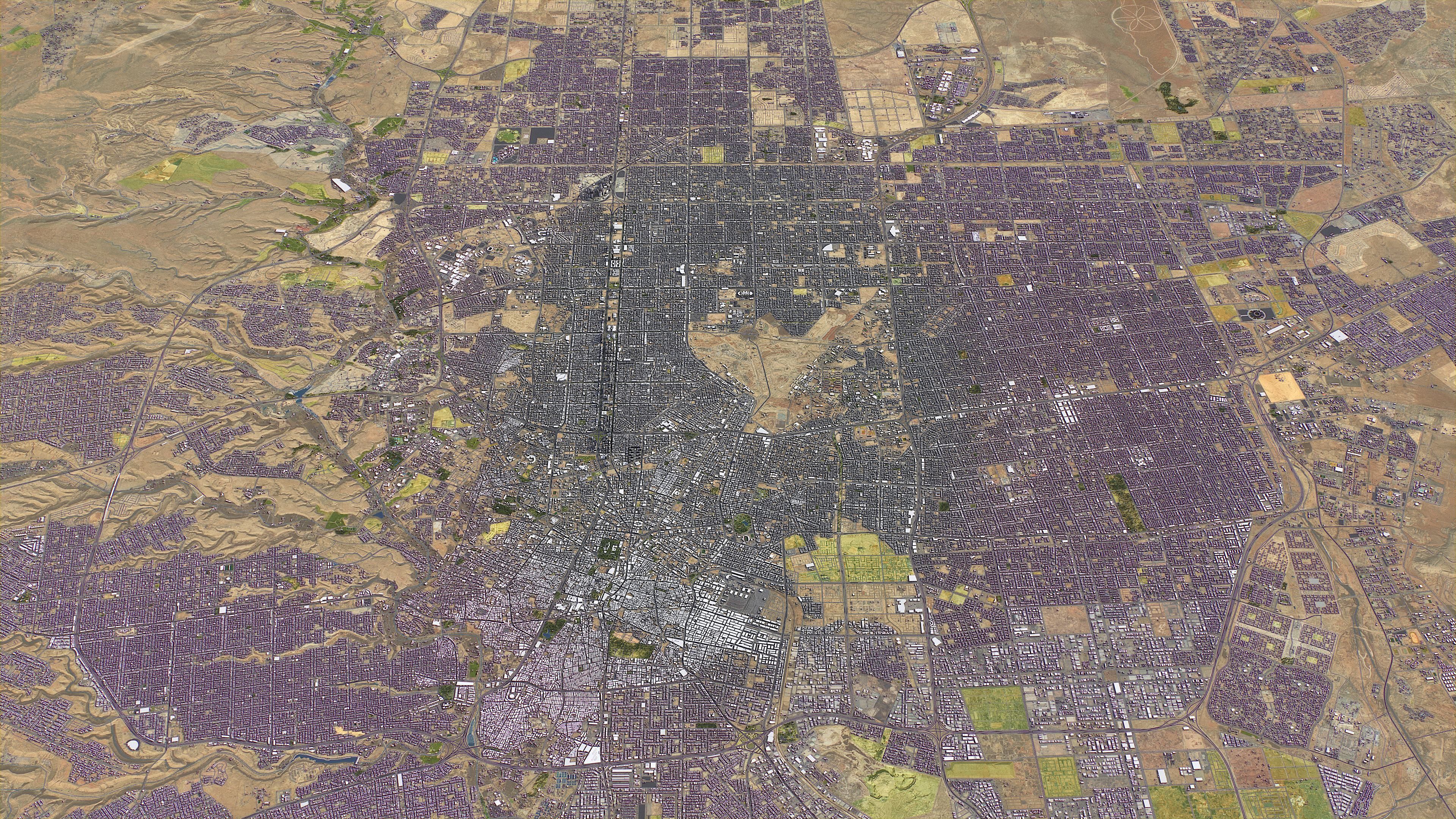 Riyadh - 3D City Topography Terrain 3D Model Collection_21