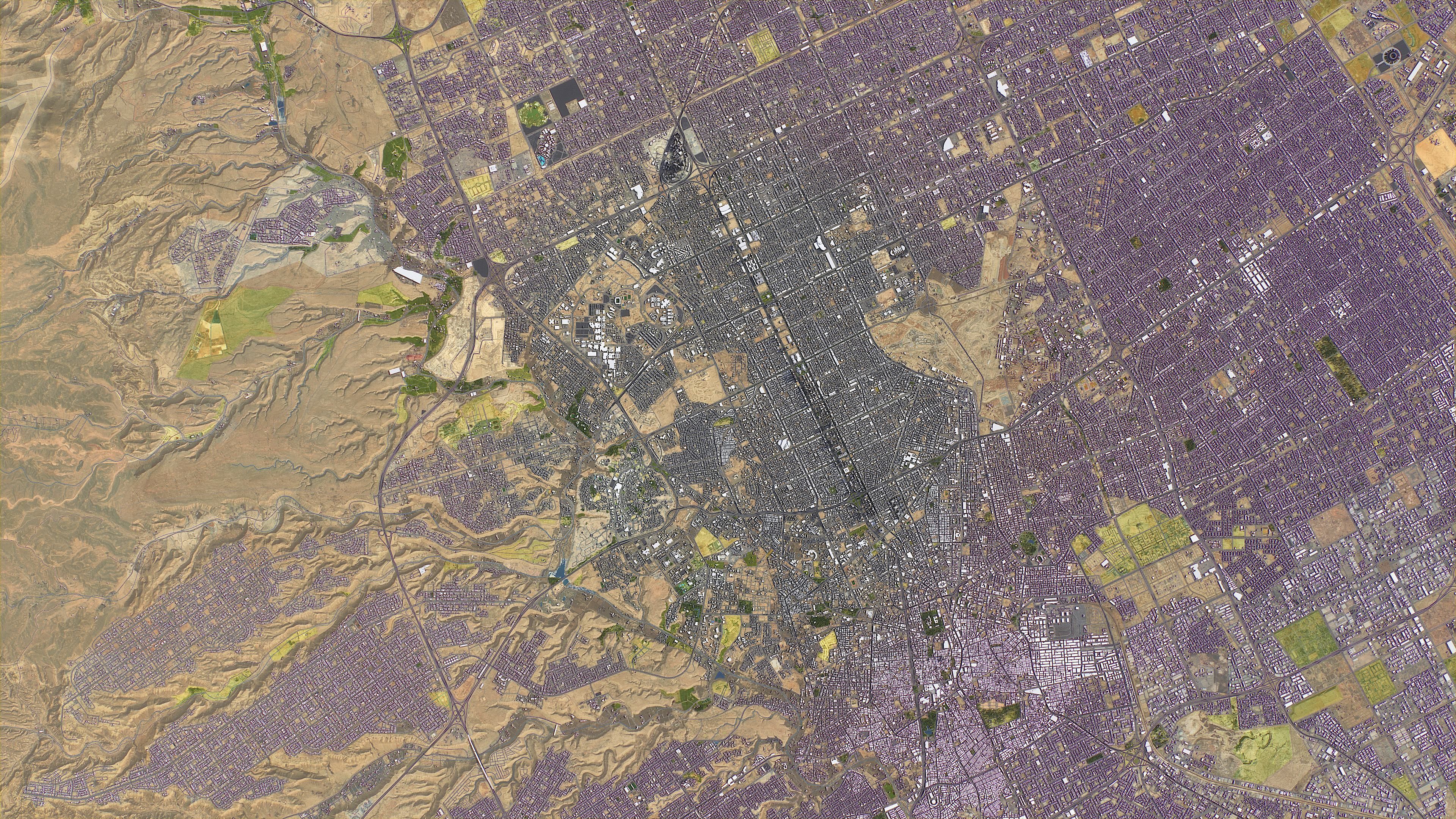 Riyadh - 3D City Topography Terrain 3D Model Collection_1