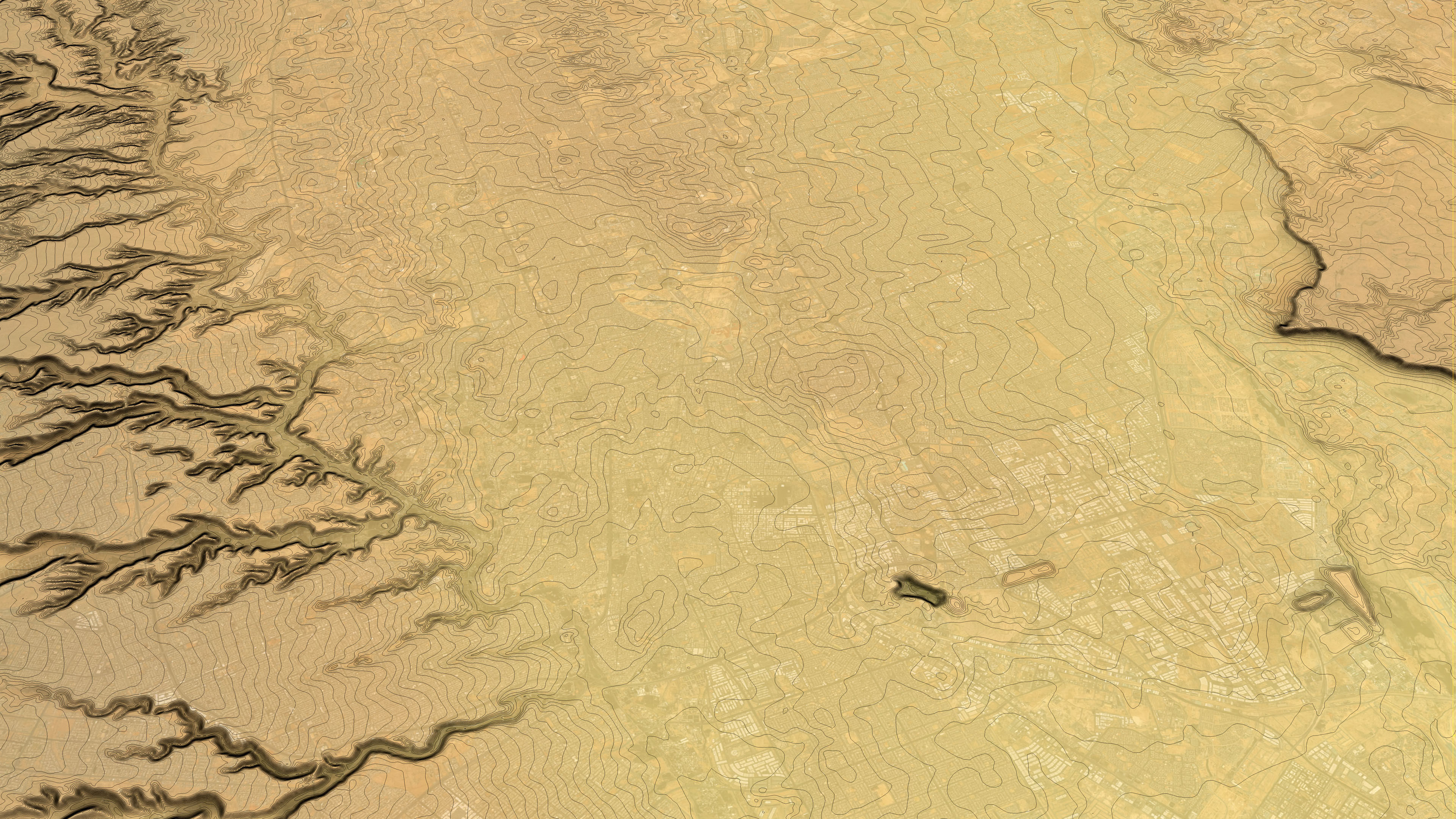 Riyadh - 3D City Topography Terrain 3D Model Collection_12